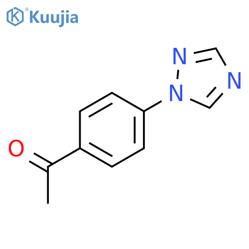 1-4-(1H-1,2,4-triazol-1-yl)phenylethan-1-one structure