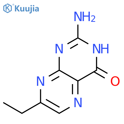 2-Amino-7-ethyl-4(3H)-pteridinone structure