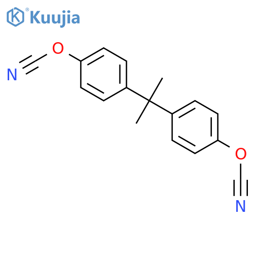 Cyanic acid (1-methylethylidene)di-4,1-phenylene ester homopolymer structure
