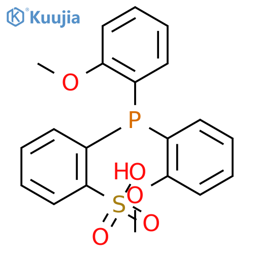 Benzenesulfonic acid, 2-[bis(2-methoxyphenyl)phosphino]- structure