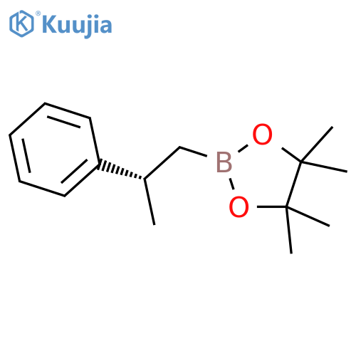 4,4,5,5-tetramethyl-2-(2S)-2-phenylpropyl-1,3,2-dioxaborolane structure
