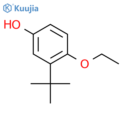 Phenol, 3-(1,1-dimethylethyl)-4-ethoxy- structure