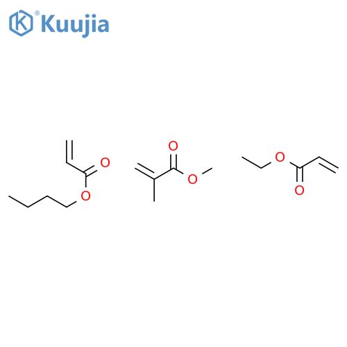 2-Propenoic acid,2-methyl-,esters,methyl ester,polymer with butyl 2-propenoate and ethyl 2-propenoate structure