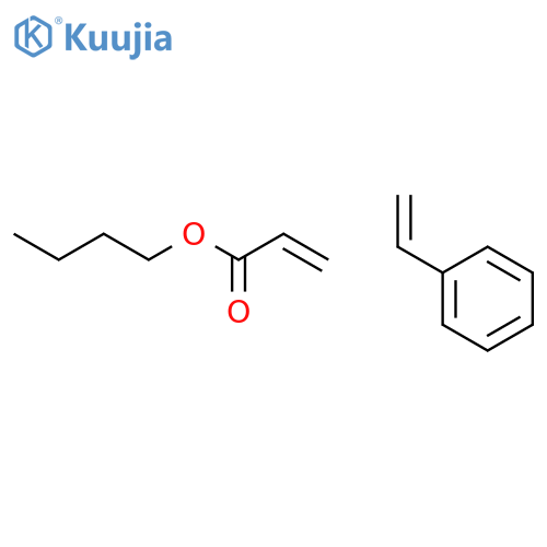 2-Propenoic acid,esters,butyl ester,polymer with ethenylbenzene structure