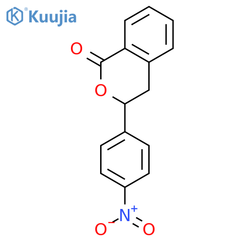 1H-2-Benzopyran-1-one, 3,4-dihydro-3-(4-nitrophenyl)- structure