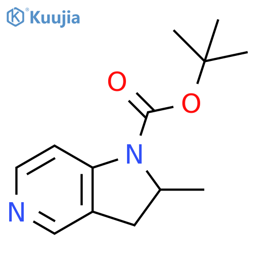 tert-Butyl 2-methyl-1H,2H,3H-pyrrolo3,2-cpyridine-1-carboxylate structure
