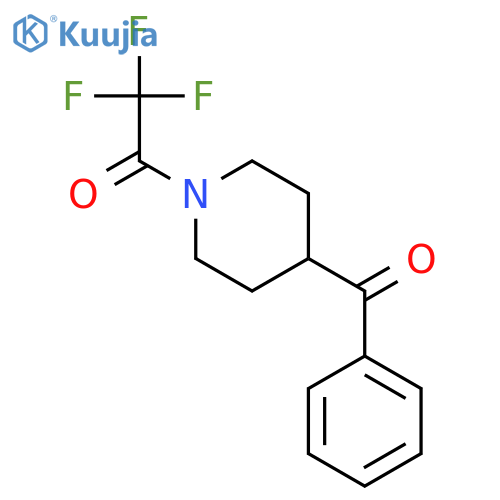 2,2,2-Trifluoro-1-(4-benzoylpiperidin-1-yl)ethanone structure