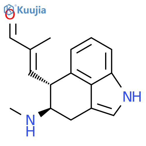 2-Propenal,2-methyl-3-[(4R,5R)-1,3,4,5-tetrahydro-4-(methylamino)benz[cd]indol-5-yl]-,(2E)- structure