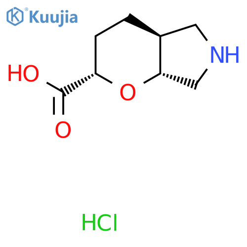 (2S,4As,7aR)-2,3,4,4a,5,6,7,7a-octahydropyrano[2,3-c]pyrrole-2-carboxylic acid;hydrochloride structure
