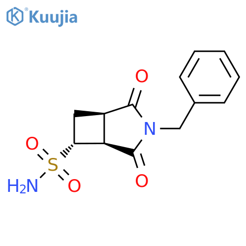 rac-(1R,5S,6R)-3-benzyl-2,4-dioxo-3-azabicyclo[3.2.0]heptane-6-sulfonamide structure
