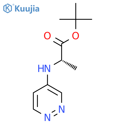 tert-butyl (2S)-2-(pyridazin-4-yl)aminopropanoate structure