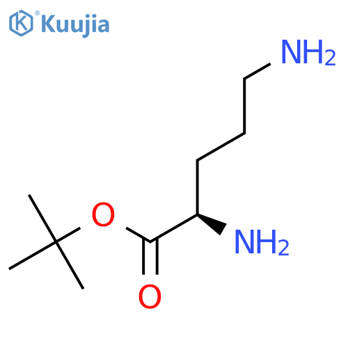 tert-butyl (2R)-2,5-diaminopentanoate structure