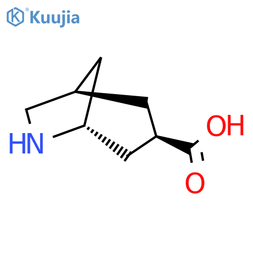 rac-(1R,3R,5R)-6-azabicyclo3.2.1octane-3-carboxylic acid structure