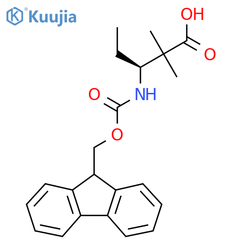 (3S)-3-({[(9H-fluoren-9-yl)methoxy]carbonyl}amino)-2,2-dimethylpentanoic acid structure