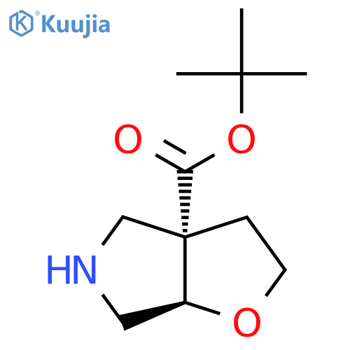 rac-tert-butyl (3aR,6aS)-hexahydro-2H-furo2,3-cpyrrole-3a-carboxylate structure