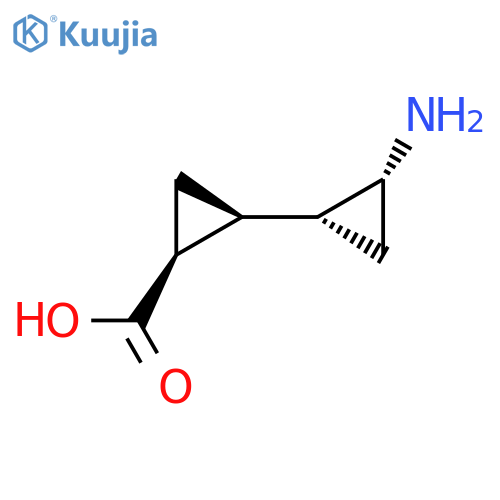 (1RS&,2RS&)-2-[(1RS,2RS)-2-aminocyclopropyl]cyclopropane-1-carboxylic acid structure