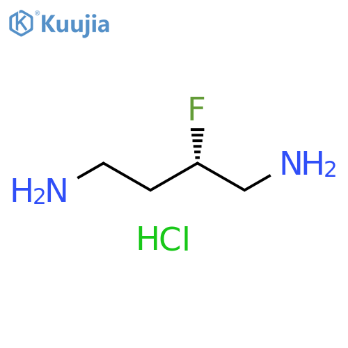 (2S)-2-fluorobutane-1,4-diamine dihydrochloride structure