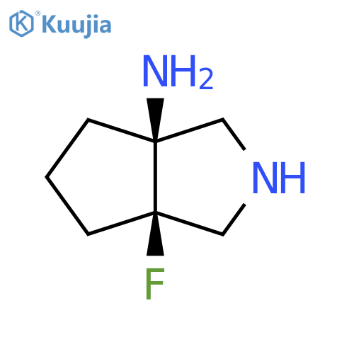 rac-(3aR,6aS)-6a-fluoro-octahydrocyclopentacpyrrol-3a-amine structure
