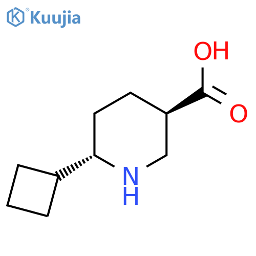 rac-(3R,6S)-6-cyclobutylpiperidine-3-carboxylic acid structure