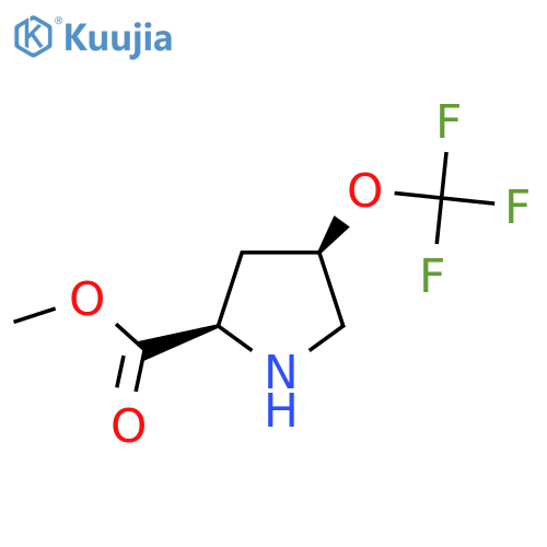 methyl (2R,4R)-4-(trifluoromethoxy)pyrrolidine-2-carboxylate structure