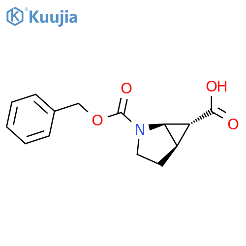 rac-(1R,5R,6R)-2-[(benzyloxy)carbonyl]-2-azabicyclo[3.1.0]hexane-6-carboxylic acid structure