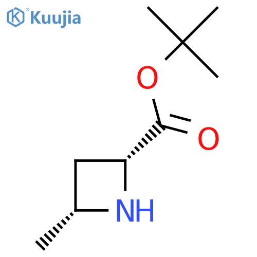 rac-tert-butyl (2R,4R)-4-methylazetidine-2-carboxylate structure