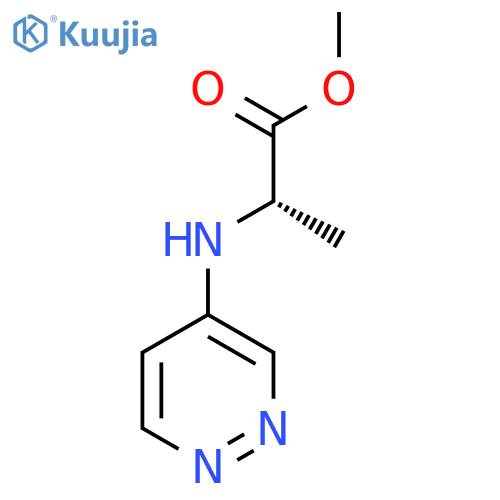 methyl (2S)-2-(pyridazin-4-yl)aminopropanoate structure