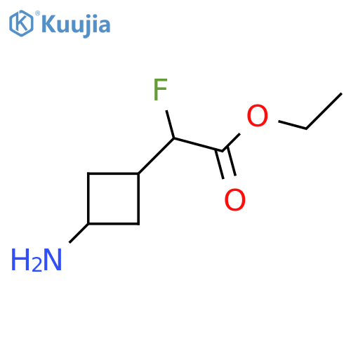 ethyl 2-fluoro-2-(1s,3s)-3-aminocyclobutylacetate structure