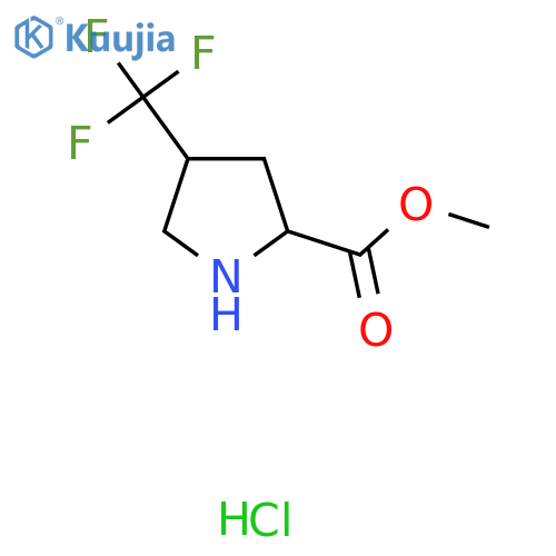 methyl 4-(trifluoromethyl)pyrrolidine-2-carboxylate hydrochloride, Mixture of diastereomers structure