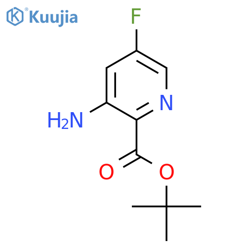 tert-butyl 3-amino-5-fluoropyridine-2-carboxylate structure