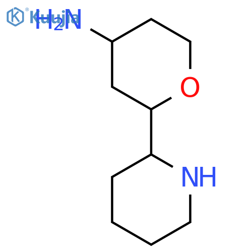 2-(Piperidin-2-yl)oxan-4-amine structure