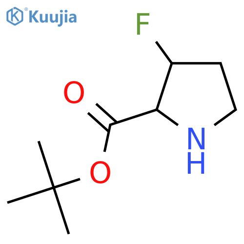 Tert-butyl 3-fluoropyrrolidine-2-carboxylate structure