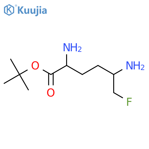 Tert-butyl 2,5-diamino-6-fluorohexanoate structure