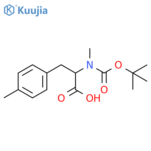 2-{[(Tert-butoxy)carbonyl](methyl)amino}-3-(4-methylphenyl)propanoic acid structure