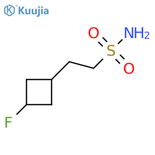 2-(3-Fluorocyclobutyl)ethane-1-sulfonamide structure