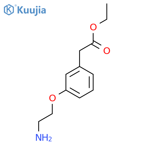 ethyl 2-3-(2-aminoethoxy)phenylacetate structure
