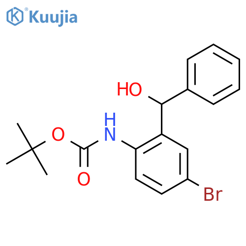 tert-butyl N-{4-bromo-2-hydroxy(phenyl)methylphenyl}carbamate structure
