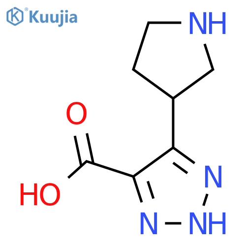 5-(pyrrolidin-3-yl)-1H-1,2,3-triazole-4-carboxylic acid structure