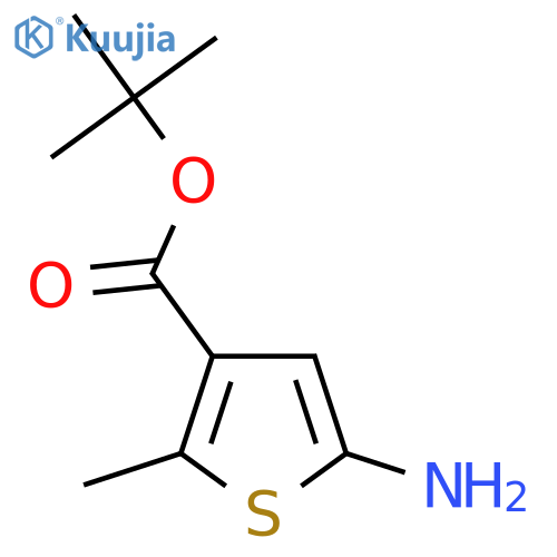 Tert-butyl 5-amino-2-methylthiophene-3-carboxylate structure