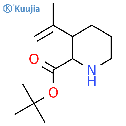 Tert-butyl 3-(prop-1-en-2-yl)piperidine-2-carboxylate structure