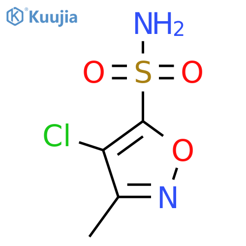 4-Chloro-3-methyl-1,2-oxazole-5-sulfonamide structure