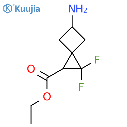 ethyl 5-amino-2,2-difluorospiro2.3hexane-1-carboxylate structure