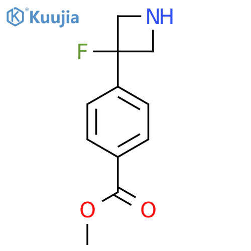 Methyl 4-(3-fluoroazetidin-3-yl)benzoate structure