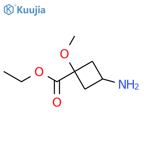 Ethyl 3-amino-1-methoxycyclobutane-1-carboxylate structure