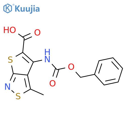 4-{(benzyloxy)carbonylamino}-3-methylthieno2,3-c1,2thiazole-5-carboxylic acid structure