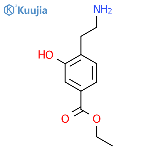 Ethyl 4-(2-aminoethyl)-3-hydroxybenzoate structure