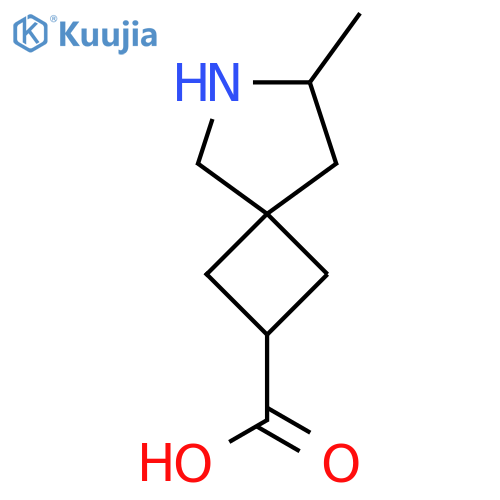 7-methyl-6-azaspiro3.4octane-2-carboxylic acid structure