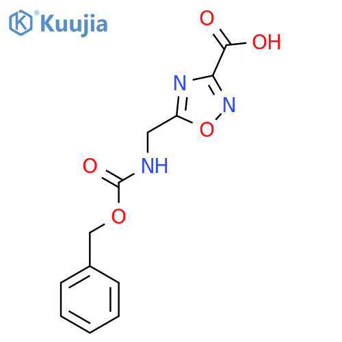 5-({(benzyloxy)carbonylamino}methyl)-1,2,4-oxadiazole-3-carboxylic acid structure