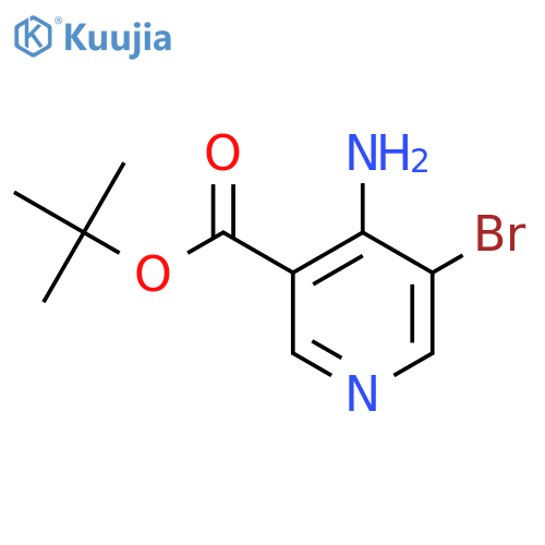 Tert-butyl 4-amino-5-bromopyridine-3-carboxylate structure