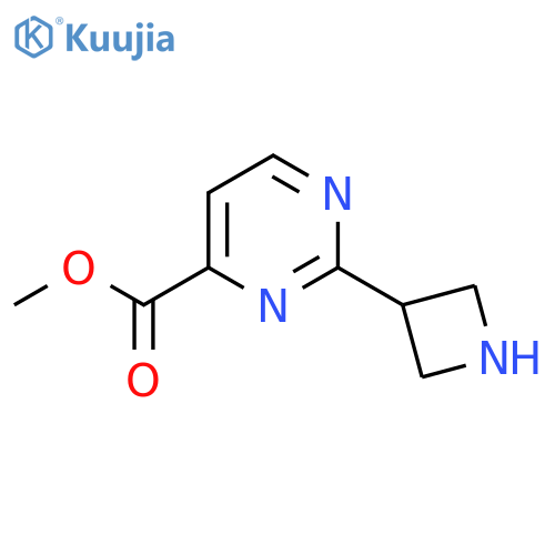 Methyl 2-(azetidin-3-yl)pyrimidine-4-carboxylate structure